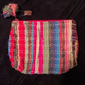 Earthbound Multicolored Clutch Zip Bag